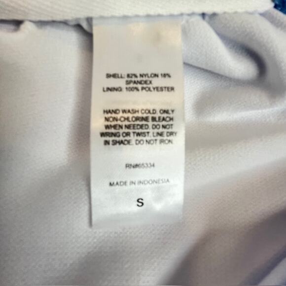 Kiki Rio NEW Blue Solid Knot Front One-piece Swimsuit Sz Small - Picture 9 of 16